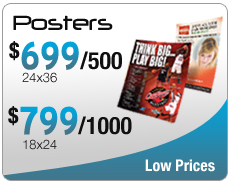 Posters $699/500 and $799/1000